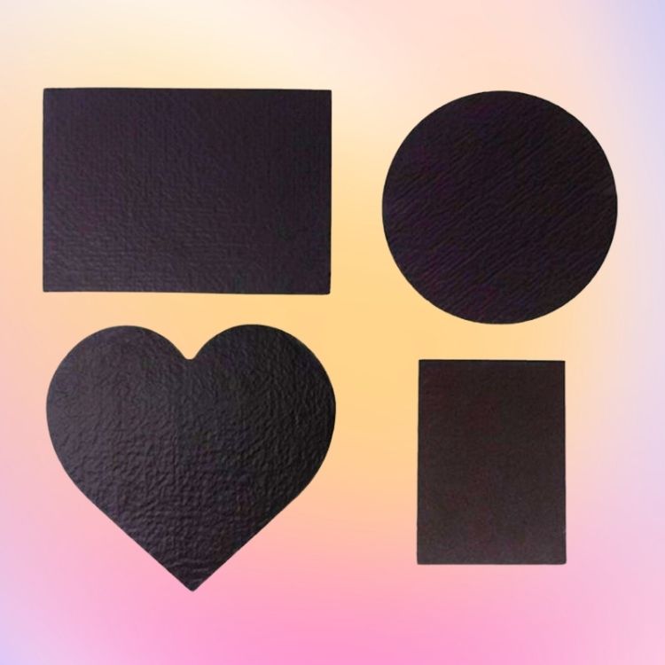 Personalizzazione del tappetino di cioccolato caramella rettangolare cuore tondo quadrato