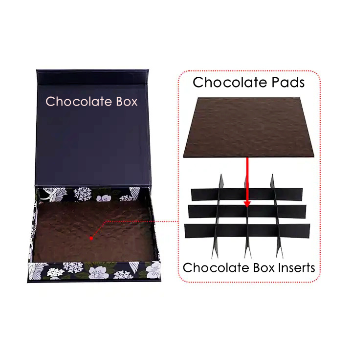 Chocolate box pads